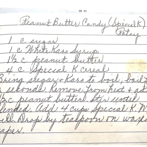 Engraved Handwritten Recipe Wood Card  - Personalized Grandma's Recipe Card - Picture 5 of 5